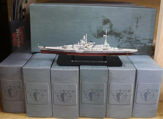 Sixteen Atlas Editions diecast battleships